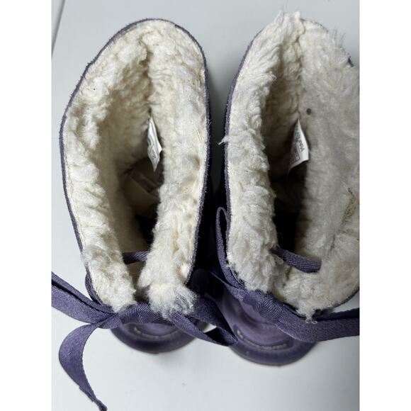 Koolaburra by UGG Suede Short Boots Koola Elderberry Sz 4 - Picture 6 of 9